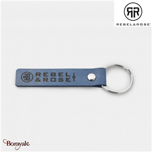 Porte clé Rebel & Rose Collection : Bleu marine Longueur totale 11 cm RR-025-I