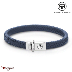 Bracelet Rebel & Rose Collection : Small Braided Blue Taille M RR-L0146-S-M