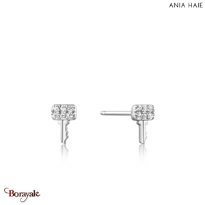 Under Lock & Key, Boucles d'oreilles Argent plaqué rhodium ANIA-HAIE E032-05H