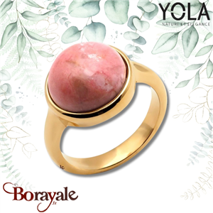 Bague Rhodonite, Collection: Cabochon YOLA Taille 54