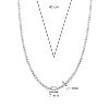 Collier TI Sento strass femme 34053ZI-42