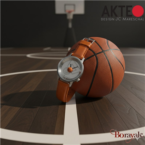 Montre AKTEO Sport Basket 38 mm argent ronde SEq01
