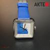 Montre AKTEO Art - Peinture Esquisse bleue carrée APe39