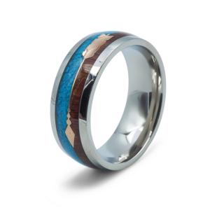 Bague W. Spencer acier Homme  STE-R052-64