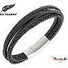 Bracelet All Blacks bijoux Homme cuir 4 rangs 682436