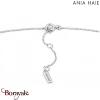 Collier Ania Haie Links argent 925° plaqué rhodium de haute qualité N004-01H