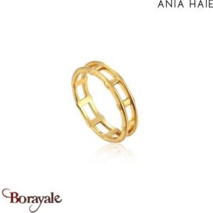 Bague Ania Haie Modern Minimalism plaqué or 14 carats sur argent R002-02G-54