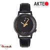 Montre AKTEO Art - Musique Saxophone 38 mm noire ronde AMu32
