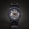 Montre WOODWATCH Automatic Heroic Dark Soil Chacate Preto WW-HR-DS