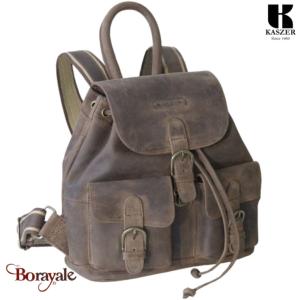 Sac à dos KASZER collection Kansas marron naturel foncé 20098-C6