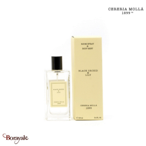 Brume d'ambiance et corporelle Cereria Molla Orchidée noire et lys 100 ml CM-122