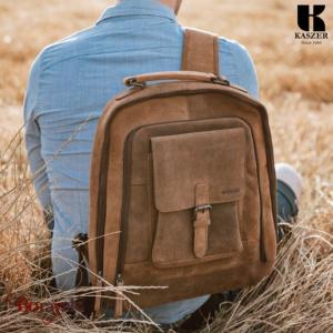 Sac à dos KASZER collection Kansas marron naturel foncé 20091-C6