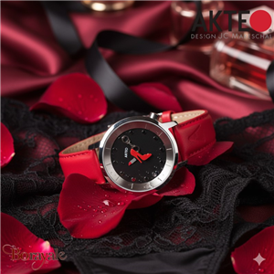 Montre AKTEO Amour Erotik Lover 38 mm argent ronde EAm07