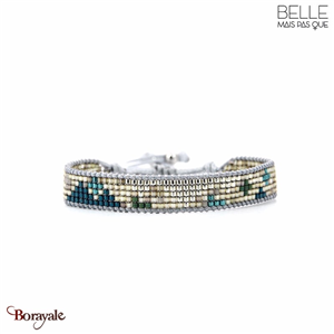 Bracelet Belle mais pas que, Bleu Céleste, Bleu céleste - Gris - Argenté