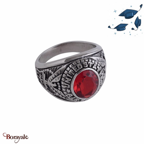 Bague Carbo Compagnie Air Force rouge acier DB1325-1-58