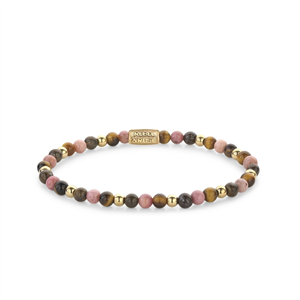 Bracelet Rebel & Rose Winter Glow - 4 mm - Plaqué or jaune 18 ct S, Femme RR-401