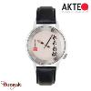 Montre AKTEO Civilisation Calligraphie 38 mm argent ronde UCi11