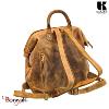 Sac à dos KASZER collection Nevada Marron naturel clair touché velours 20835-C6