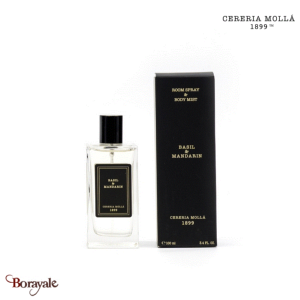 Brume d'intérieur 100 ml Cereria Molla Basilic et Mandarine