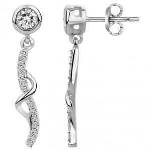 Boucles d'oreilles, Gemstar Brand Femme, collection argent 925