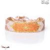 Bracelet Belle mais pas que, Peach Nougat, Perles de miyuki dorées à l'or fin