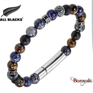 Bracelet All Blacks bijoux Homme rang de perles 682419