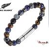 Bracelet All Blacks bijoux Homme rang de perles 682419
