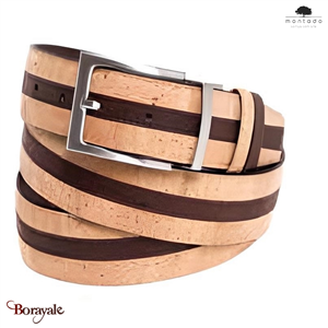 Ceinture MONTADO en liège naturel, made in Portugal Homme 3600110-105