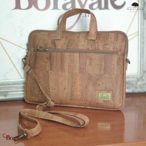 Sac Ordinateur MONTADO en liège naturel, made in Portugal unisexe 23013