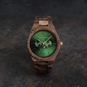 Montre WOODWATCH Grand Emerald Jungle Noyer WW-G-EG