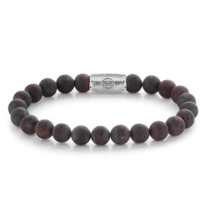 Bracelet Rebel & Rose Sucre roux mat - 8mm M, Homme RR-80075-S-M