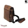 Sac bandoulière KASZER collection Nevada Marron naturel clair touché velours 208