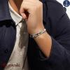 Bracelet Tom Hope Hybrid curf Silver-Blue-Gris: Taille M TM0428