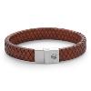 Bracelet Rebel & Rose Full Metal Premium vintage Brown 12 mm, Homme RR-M0043-S-M