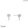 Boucles d'oreilles Ania Haie Under Lock & Key argent 925° plaqué rhodium de haut