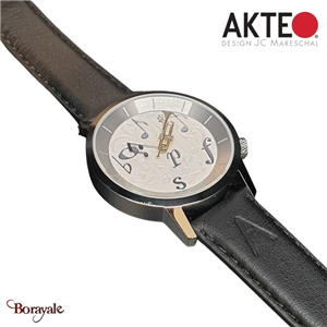 Montre AKTEO Art - Musique Trompette 38 mm argent ronde AMu24