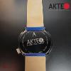 Montre AKTEO Art - Peinture 5 taches 48 mm argent ronde APe13