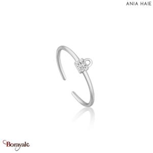 Bague Ania Haie Under Lock & Key argent 925° plaqué rhodium de haute qualité R03