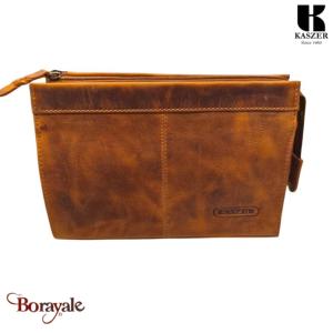 Trousse de toilette KASZER collection Oregon Marron naturel 556604-MC6