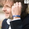 Bracelet Pierre Paul Jacques Cuir plat Bleu outremer Cuir d'agneau BCPLBO-XL