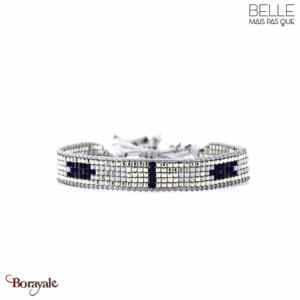 Bracelet Belle mais pas que, Nuit Polaire, Argent - Bleu nuit - Parme