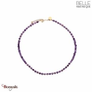 Collier Belle mais pas que, Stella, violet et argenté