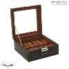 Coffret boite 6 montres, Friederich 1923 série Bond à fenêtre, brun 20085-3
