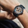 Montre WOODWATCH Automatic Heroic Neptune Rock Chacate Preto WW-HR-NR