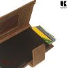 Porte carte automatique KASZER collection Oregon Marron naturel 580904-MC6