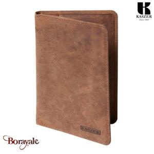 Porte cartes - Passeport KASZER collection Oregon marron naturel 591504-C6