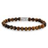 Bracelet Rebel & Rose Lys Tigré - 6mm L, Homme RR-60014-S-L