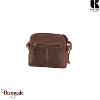 Sac bandoulière KASZER collection Wyoming brun naturel moyen 20622-C6