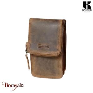 Pochette Ceinture KASZER collection Oregon Marron naturel 20700-C6
