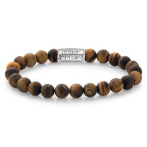 Bracelet Rebel & Rose Lys Tigré Mat - 8mm L, Homme RR-80023-S-L